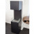 Freestanding bio fireplace opened on three sides making flames more visible.