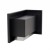 Left-sided ethanol corner fireplace for in wall installation