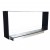 Foco Two 1200 Slim – modern built-in tunnel bioethanol fireplace with tempered glass panels