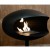 Cocoon Pedestal in black with black base