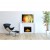 Classic 75cm LED fireplace in black for flush mounting.