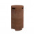 Planika Galio Outdoor gas fireplace in corten steel finish and with manual control system