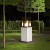 Outdoor gas fireplace with remote control 