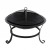 Atlanta firepit in black