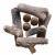 9 Ceramic, decorative wood-look logs