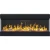 Aflamo Imperial 110 cm wall-mounted 3-sided electric fireplace in matte black