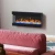 Aflamo Imperial 110 cm wall-mounted 3-sided electric fireplace in matte black