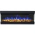 Aflamo Imperial 127 cm wall-mounted 3-sided electric fireplace with black steel frame
