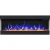 Aflamo Imperial 127 cm wall-mounted 3-sided electric fireplace with black steel frame