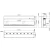 Aflamo Imperial 127 cm wall-mounted 3-sided electric fireplace with black steel frame