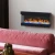 Aflamo Imperial 183 cm wall-mounted 3-sided electric fireplace in matte black with LED flames