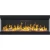 Aflamo Imperial 183 cm wall-mounted 3-sided electric fireplace in matte black with LED flames