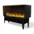Incanto 1000 built-in water vapour fireplace by Magic-Fire with black steel housing