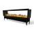 Incanto 2000 ST see-through water vapour fireplace with 200 cm flame line