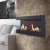 Corner bio fireplace 90 cm (left)