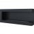 Corner bio fireplace of painted steel 120 cm