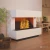 Kant White - OMC 600 Electric Fireplace – Realistic Flame, Eco-Friendly, Freestanding Design