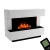 Kant White - OMC 600 Electric Fireplace – Realistic Flame, Eco-Friendly, Freestanding Design