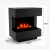 Glow Fire Kleist Black - OMC 600 | Freestanding Water Vapour Fireplace – Black, 90 cm x 50 cm x 80 cm