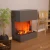 Glow Fire Kästner Grey - OMC 600 | Freestanding Water Vapour Fireplace, 89 cm x 70 cm x 40 cm