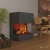 Glow Fire Kästner Grey - OMC 600 | Freestanding Water Vapour Fireplace, 89 cm x 70 cm x 40 cm