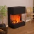 Glow Fire Kästner Black - OMC 600 | Freestanding Water Vapour Fireplace, 89 cm x 70 cm x 40 cm