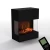 Glow Fire Kästner Black - OMC 600 | Freestanding Water Vapour Fireplace, 89 cm x 70 cm x 40 cm