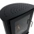Carson - Small black bioethanol fireplace in wood stove style