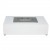 Small London table bio fire in white