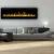 Aflamo Majestic 183 cm black glass electric fireplace