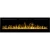 Aflamo Majestic 183 cm black glass electric fireplace