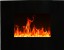 Middlesexs Black Curved Electric Fireplace for Wall