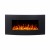 Middlesexs Black Curved Electric Fireplace for Wall