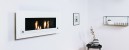 White Monima Duo bioethanol fireplace from Nordlys Denmark