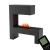 Glow Fire Mozart Grey - OMC 600 | Freestanding Water Vapour Fireplace, 120 cm x 110 cm x 35 cm