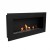 Murus 1200 - Narrow Black Wall-mounted Bioethanol Fireplace