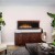 Napoleon Stylus Steinfeld Wall Mounted Electric Fireplace With Brown Walnut Frame