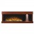 Napoleon Stylus Steinfeld Wall Mounted Electric Fireplace With Brown Walnut Frame