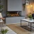 British Fires New Forest 1200 built-in electric fireplace with wide multi-sided flame view