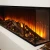 British Fires New Forest 1600 wide built-in electric fireplace with multi-sided flame view