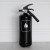Stylish black fire extinguisher 2 kg classic model