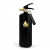Nordic Flame Fire Extinguisher 2 kg - Black with Gold Emblem