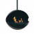 Eclipse Pendel - black spherical ceiling mounted fireplace from Nordlys Denmark