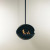 Eclipse Pendel - black spherical ceiling mounted fireplace from Nordlys Denmark