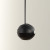 Eclipse Pendel - black spherical ceiling mounted fireplace from Nordlys Denmark