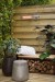 Wood Storage Bench in Corten Steel
