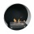 Delaware White - Round wallmounted bioethanol fireplace
