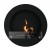 Black Bioethanol Fireplace for the Wall