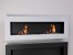 Murus 1600 - Thin Glossy White Wall-mounted Bioethanol Fireplace
