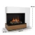 Glow Fire Planck Left-Sided - OMC 600 | Freestanding Water Vapour Fireplace, 90 cm x 109 cm x 53 cm